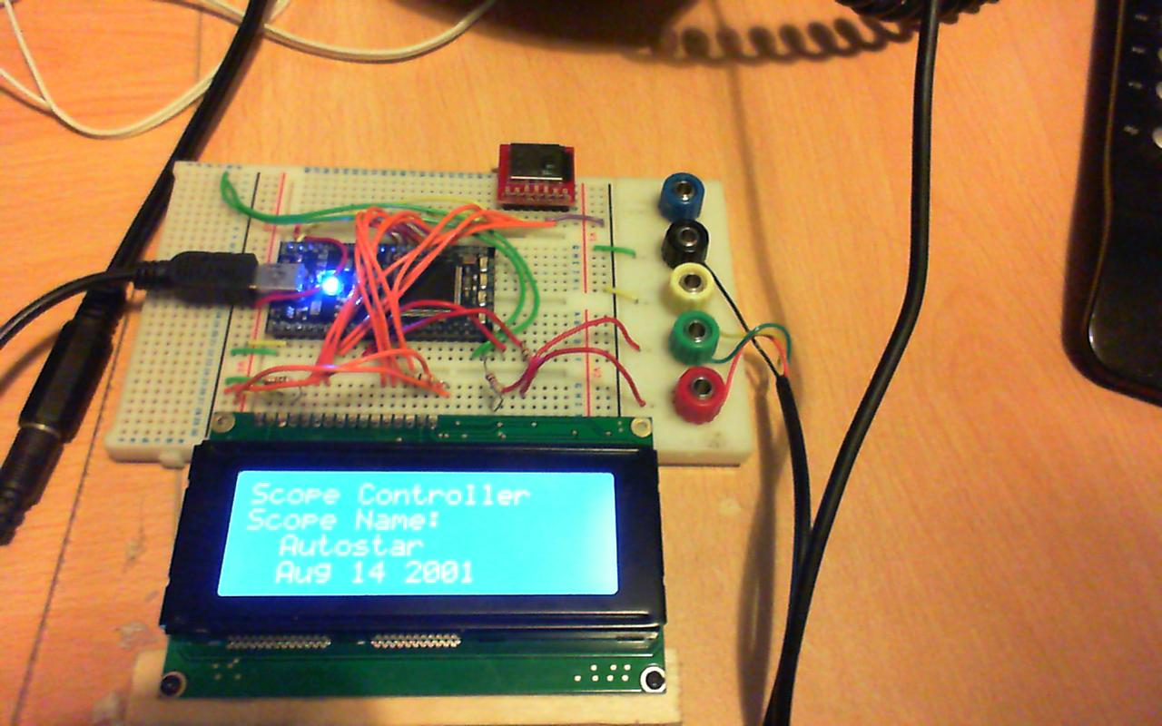 mbed displaying DS2000 scope information